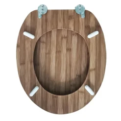 Abattant wc effet bois bambou