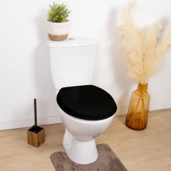 Abattant wc mdf 18 pouces noir