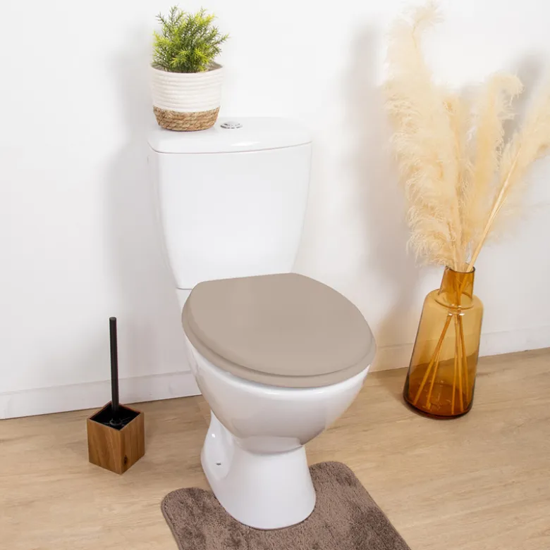 Abattant wc mdf 18 pouces taupe