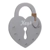 Accroche cle mural coeur mdf
