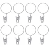 Anneau pince x 8 - blanc