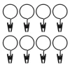 Anneau pince x 8 - noir