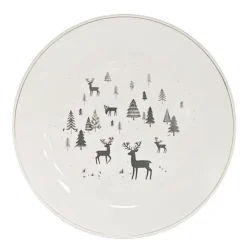 Assiette a dessert cerf nordic