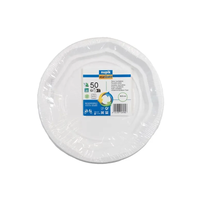 Assiette 20,5cm x50 plastique re
