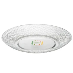 Assiette craquele d27cm transpar