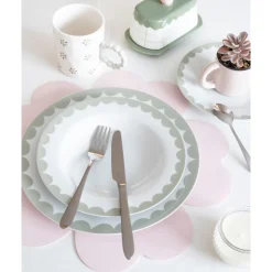 Assiette creuse lisere cotele