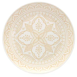 Assiette plate ankara beige