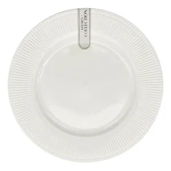 Assiette plate bord strie d27cm