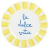 Assiette plate coloree d27cm