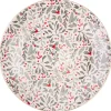 Assiette plate fleurie noel