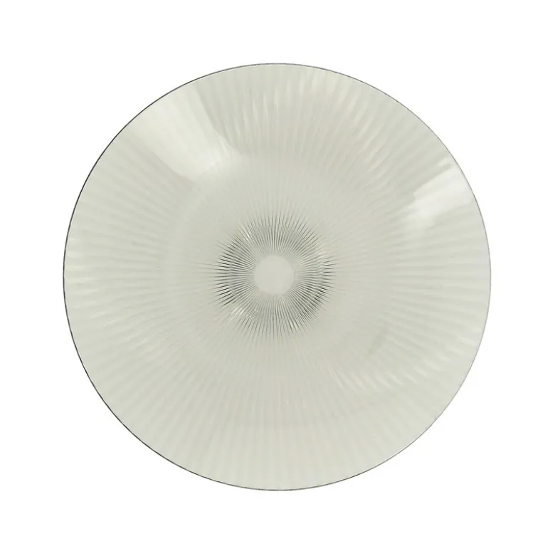 Assiette striee d26cm plastique