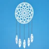 Attrape-reve metal a plumes
