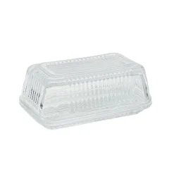 Beurrier en verre 16.7x9cm