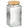 Bocal en verre strie 1l