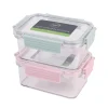 Boite alimentaire a clip pastel