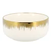 Bol blanc bord dore d14cm