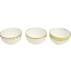 Bol blanc et lisere dore d12.4cm