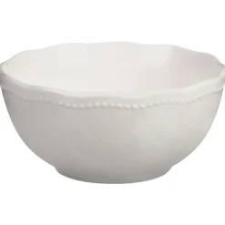 Bol blanc fleur et relief