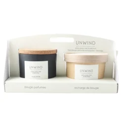 Bougie avec recharge unwind