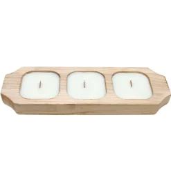 Bougie citronnelle en bois