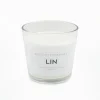 Bougie parfumee lin