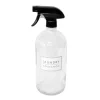 Bouteille avec spray en verre 1l