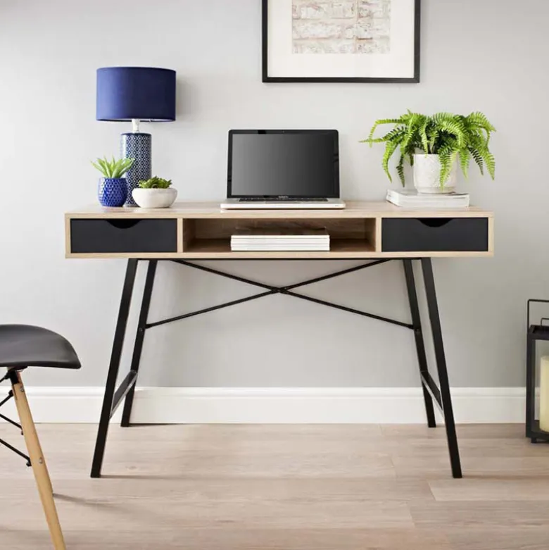 Bureau noir/bois