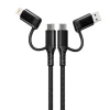 Cable renforce 1m - 4 en 1 usb