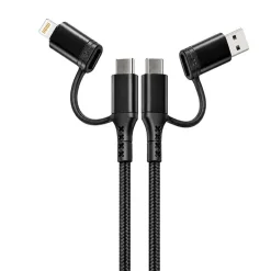 Cable renforce 1m - 4 en 1 usb