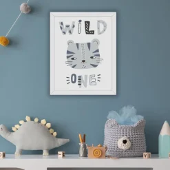Cadre image wild bleu