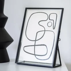 Cadre photo metal & verre
