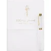 Cahier et stylo dore