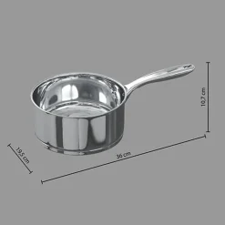 Casserole 18cm inox resilience
