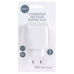 Chargeur mural 30w