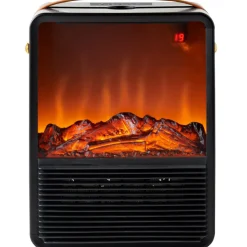 Chauffage vintage effet flamme