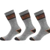 Chaussettesx3 worker gris b&deck