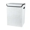 Coffre a linge carre bouclette