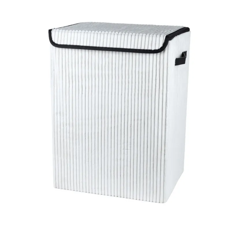 Coffre a linge carre bouclette