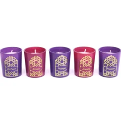 Coffret 5 bougies parfumees