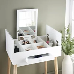 Coiffeuse/ miroir & rangements