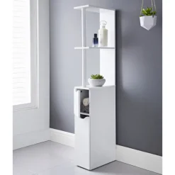 Colonne rangement blanche