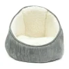 Corbeille pour chat igloo grise