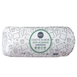 Couette blanche anti aca 140x200