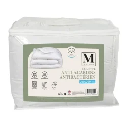 Couette 200x200 blanche anti-aca