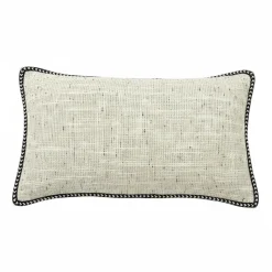 Coussin bord brode 50x30cm