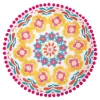 Coussin brode pompons d40cm