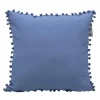Coussin carre rustic 43x43cm ble