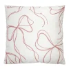 Coussin chenille noeuds 48x48cm