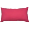 Coussin coton 70x40cm rose