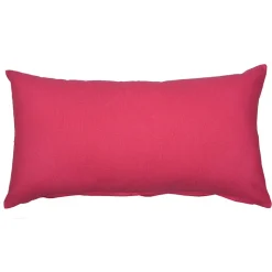 Coussin coton 70x40cm rose